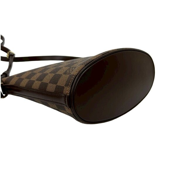 LOUIS VUITTON Authentic Brown Damier Leather Shoulder Bag - Picture 7 of 10